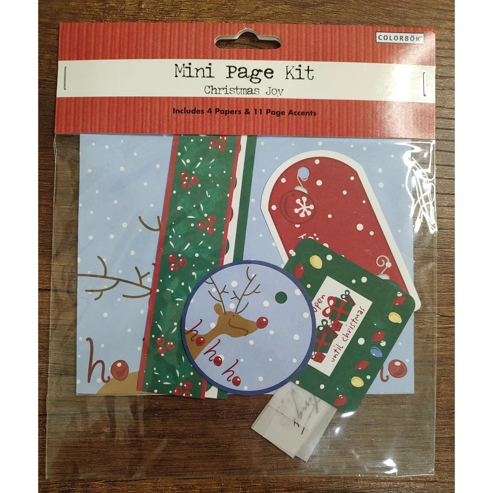 Colorbok Christmas Joy Scrapbooking MINI Page Kit New Sealed NEW E57